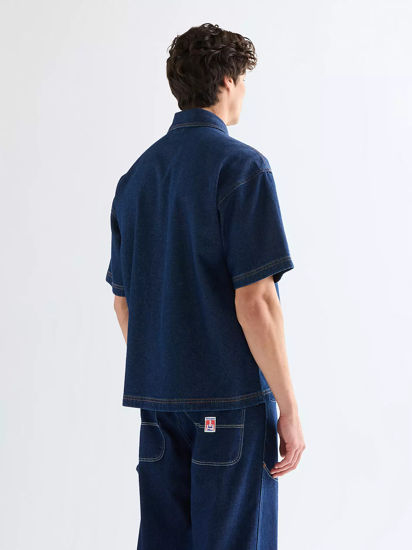 Wrangler Ανδρικό Τζιν Overshirt 112378123 – Rinse Blue