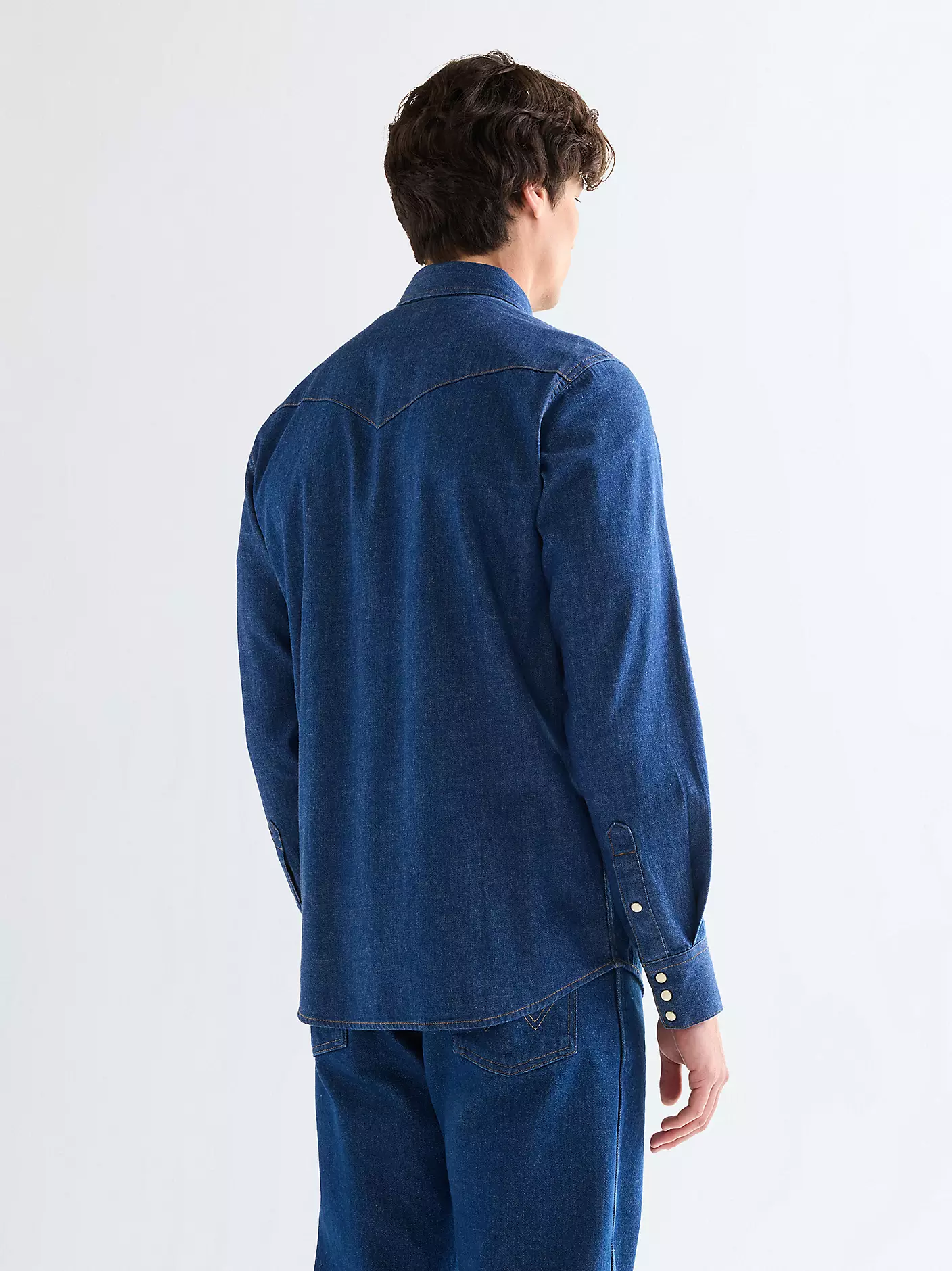 Wrangler Ανδρικό Τζιν Πουκάμισο 112378124 – Dark Blue