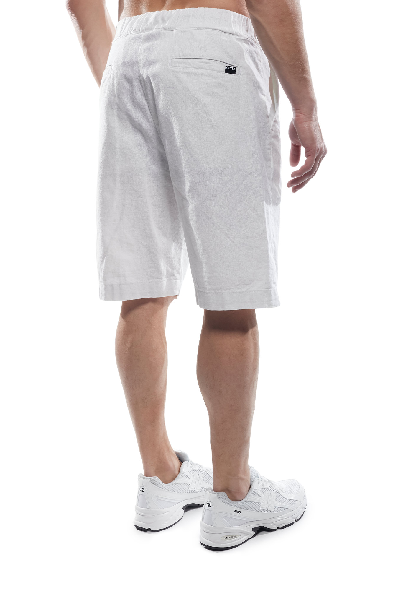 Cover Denim Ανδρικό V STONE DV406-32 Λινό Shorts – White