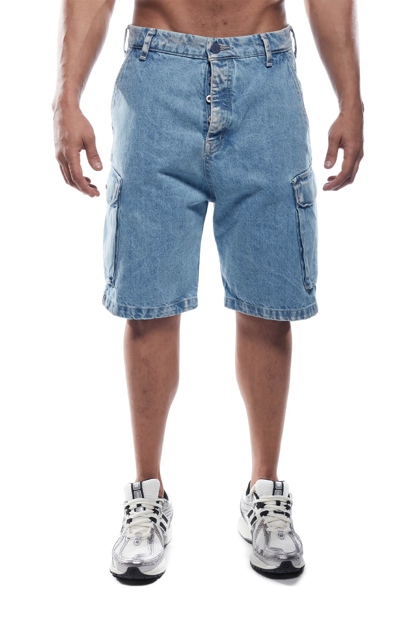 Cover Denim Ανδρικό V CARGO LV895-32 Denim Shorts – Washed Blue