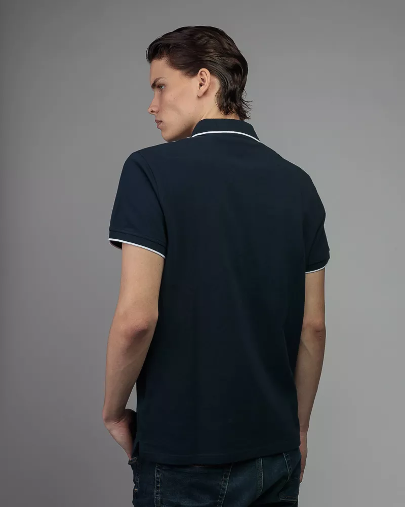 Devergo Ανδρικό Pique Polo Shirt 4075 – Navy Blue