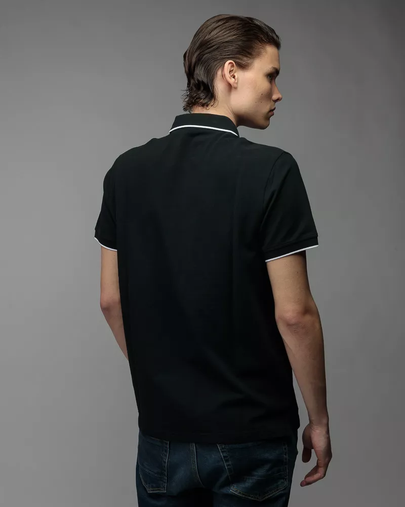 Devergo Ανδρικό Pique Polo Shirt 4075 – Black