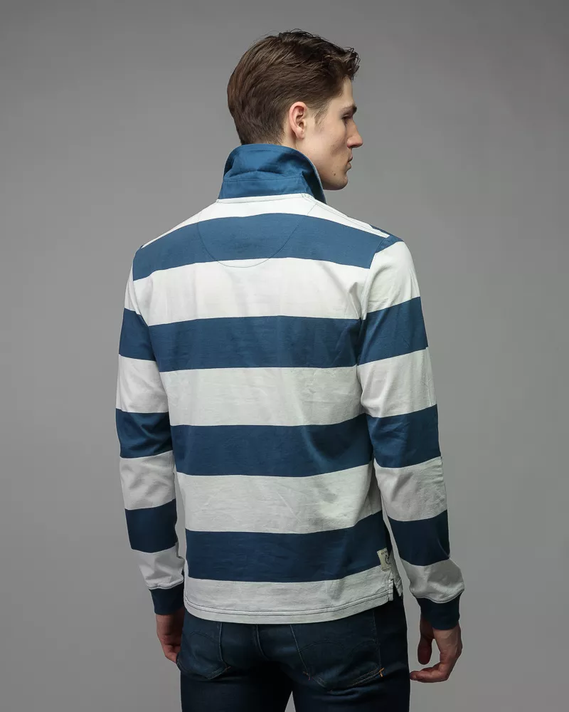 Devergo Ανδρική Polo Mπλούζα 4003 – Blue / White