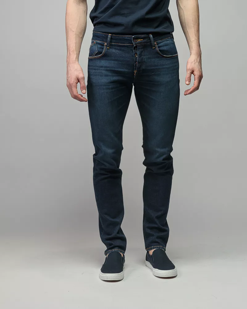 Devergo Ανδρικό DYLAN 26104 Τζιν Παντελόνι – Dark Blue