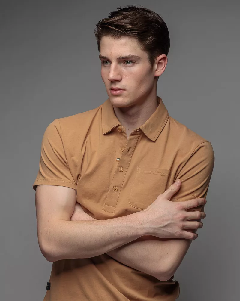 Devergo Ανδρικό Polo Shirt 4074 – Tan