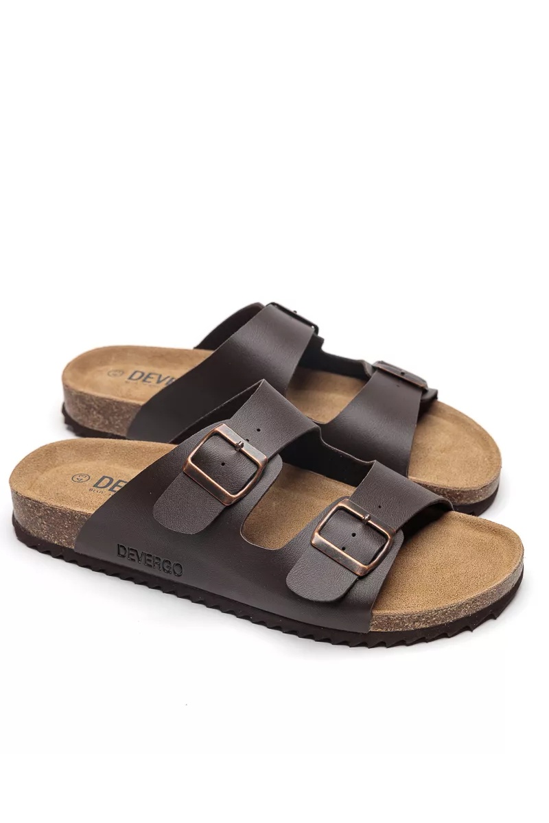 Devergo Ανδρικές ALFRED Παντόφλες – Brown