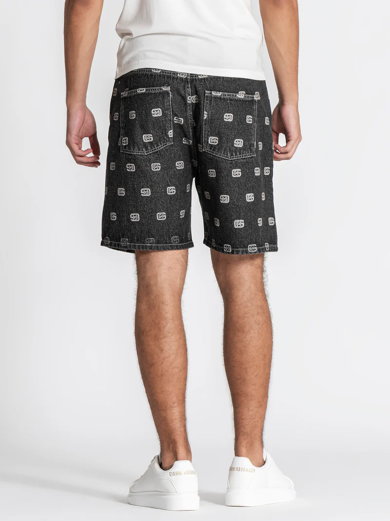 Gianni Kavanagh Ανδρικό GK Denim Shorts – Anthracite Grey