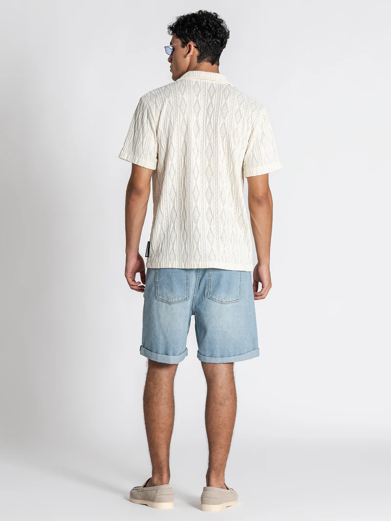 Gianni Kavanagh Ανδρικό DIAMOND Πουκάμισο - Off-White
